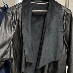 NWOT Tahari Black faux leather and suede Jacket for Women